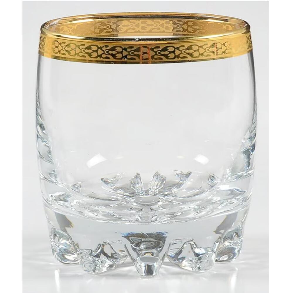 Vintage Double Old Fashioned Circleware Crystal DOF 3 5/8"